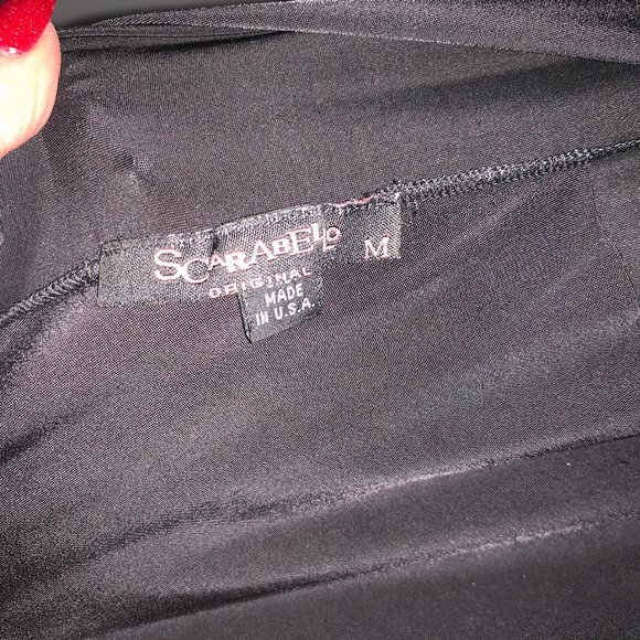 Scarabello Black Dress With Gold Chains - Picture 4 of 5